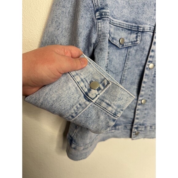 Disney Princess Girls Large Jean Jacket The Little Mermaid Ariel Denim Button Up - Picture 6 of 11